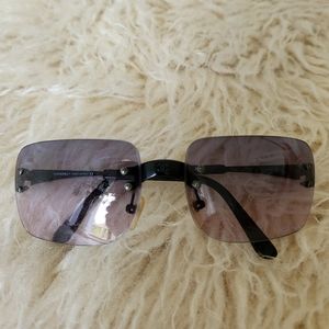 Chanel frameless blue-tinted Sunglasses -vintage
